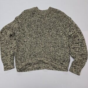 H&M Women S Sweater Medium Speckled Knit Crew Neck Long Sleeve Pullover